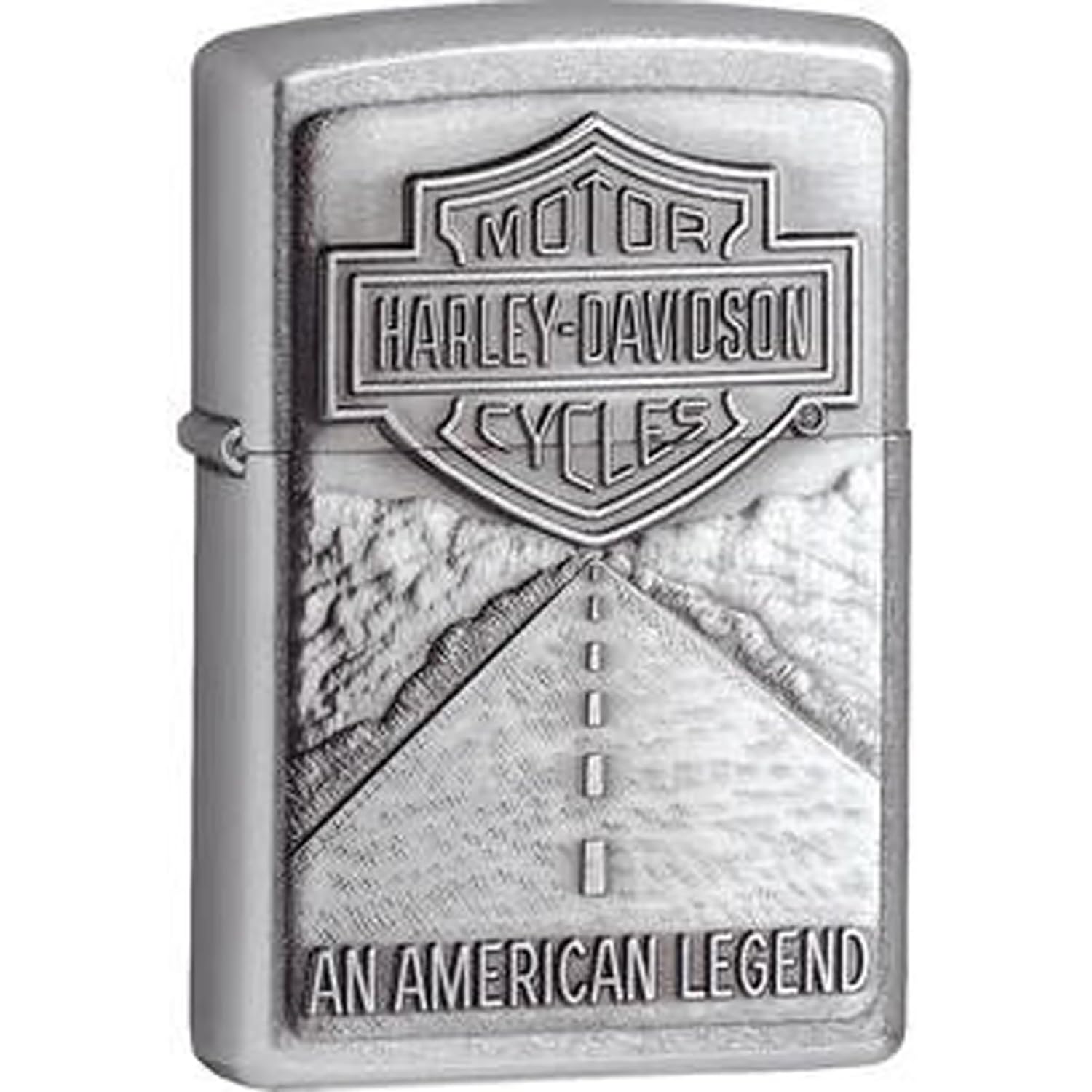 Personalized Zippo Harleey-Daviddson Windproof Oil Lighter Engraving - Christmas, Halloween & Valentines Day Gift (Silver Eng)